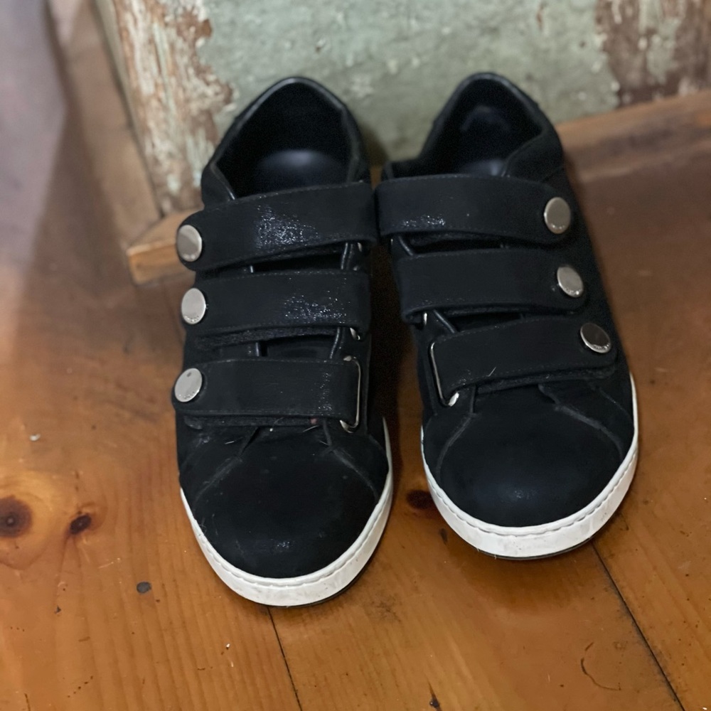 Jimmy Choo NY Suede Velcro Sneakers. EU 36.5